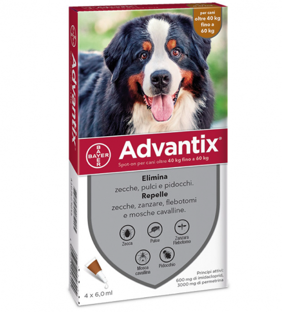 Bayer – Advantix – Da 40 a 60 kg – da 4 pipette